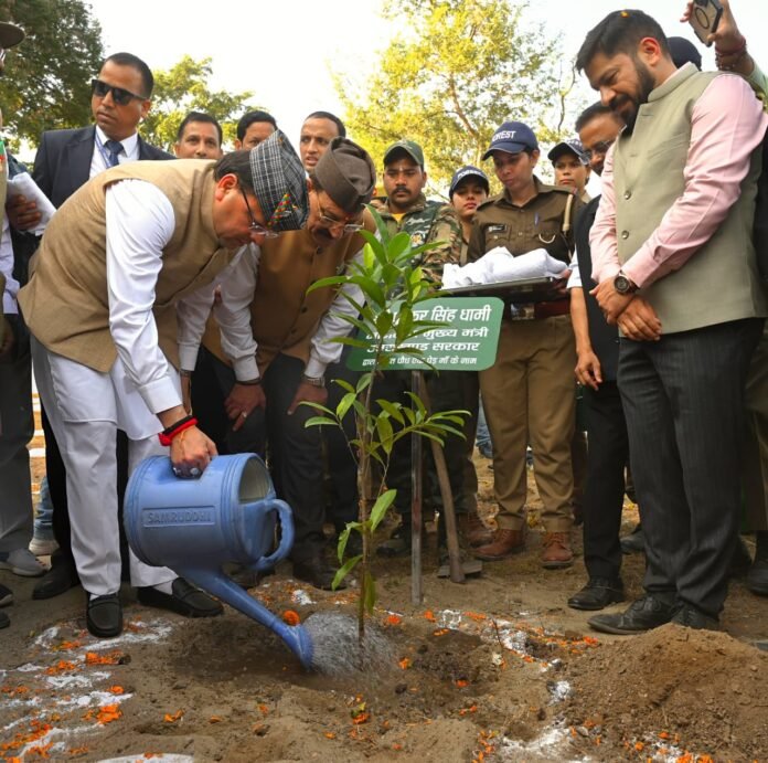 Pushkar Singh Dhami at the Jan Van Mahotsav