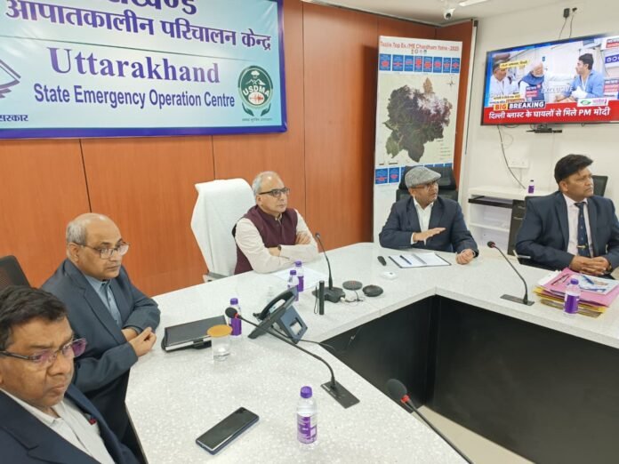 Uttarakhand disaster management ( आपदा प्रबंधन नीति ) policy review meeting