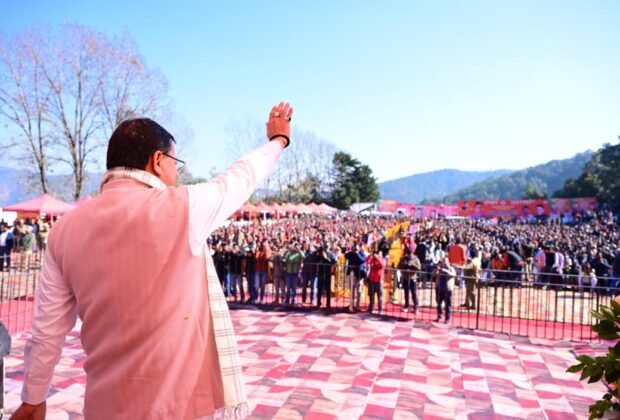 लेटीबुंगा में पुष्कर सिंह धामी (Pushkar Singh Dhami in Letibunga)